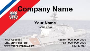 uscg business card.